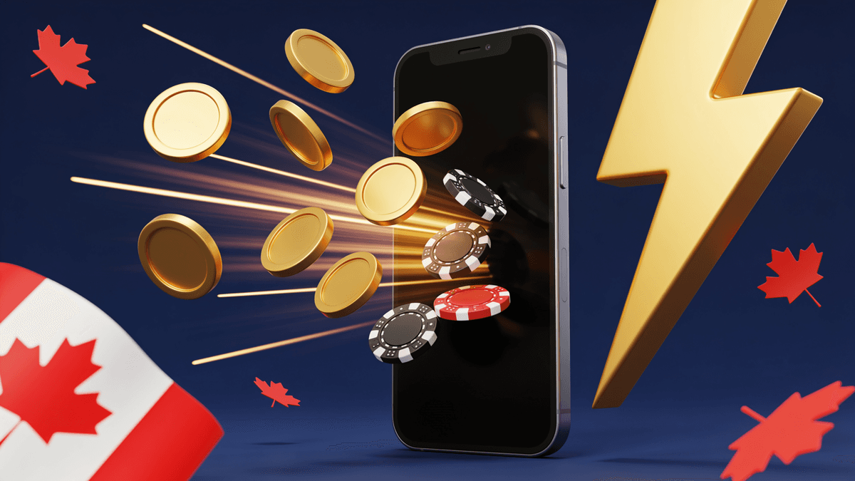 Instant casino withdrawal to a smartphone with Canadian dollar coins